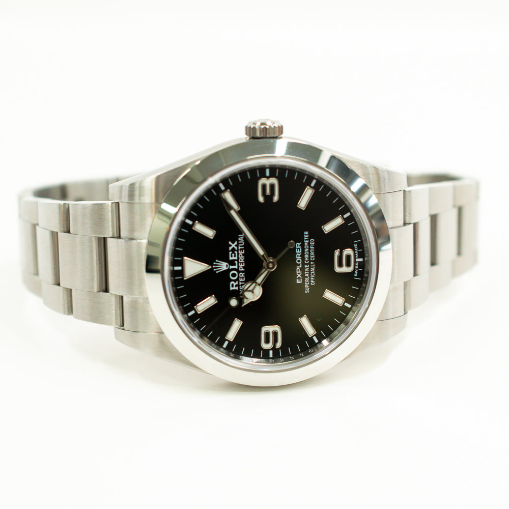 Rolex Explorer 39mm Black Dial 214270 (2018)