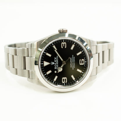 Rolex Explorer 39mm Black Dial 214270 (2018)