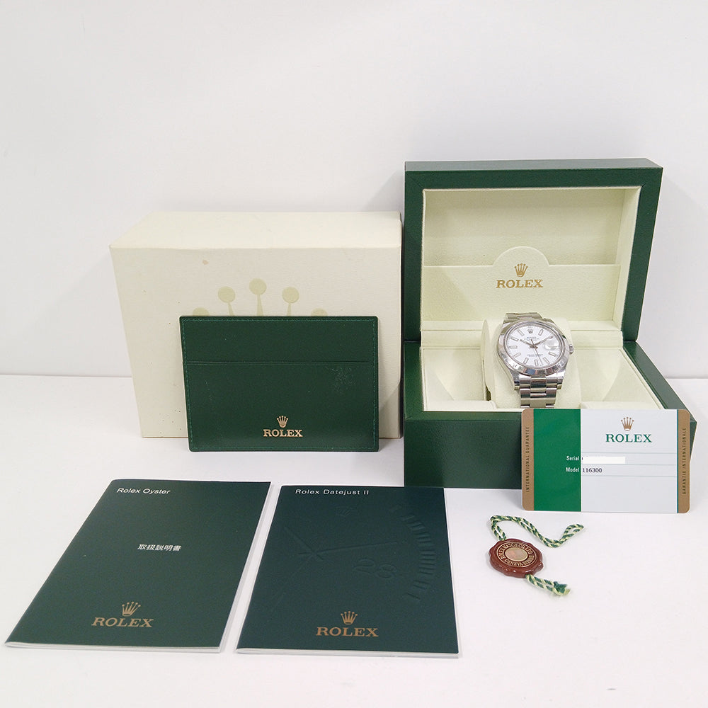Rolex Datejust II 41mm White Dial 116300 (2015)