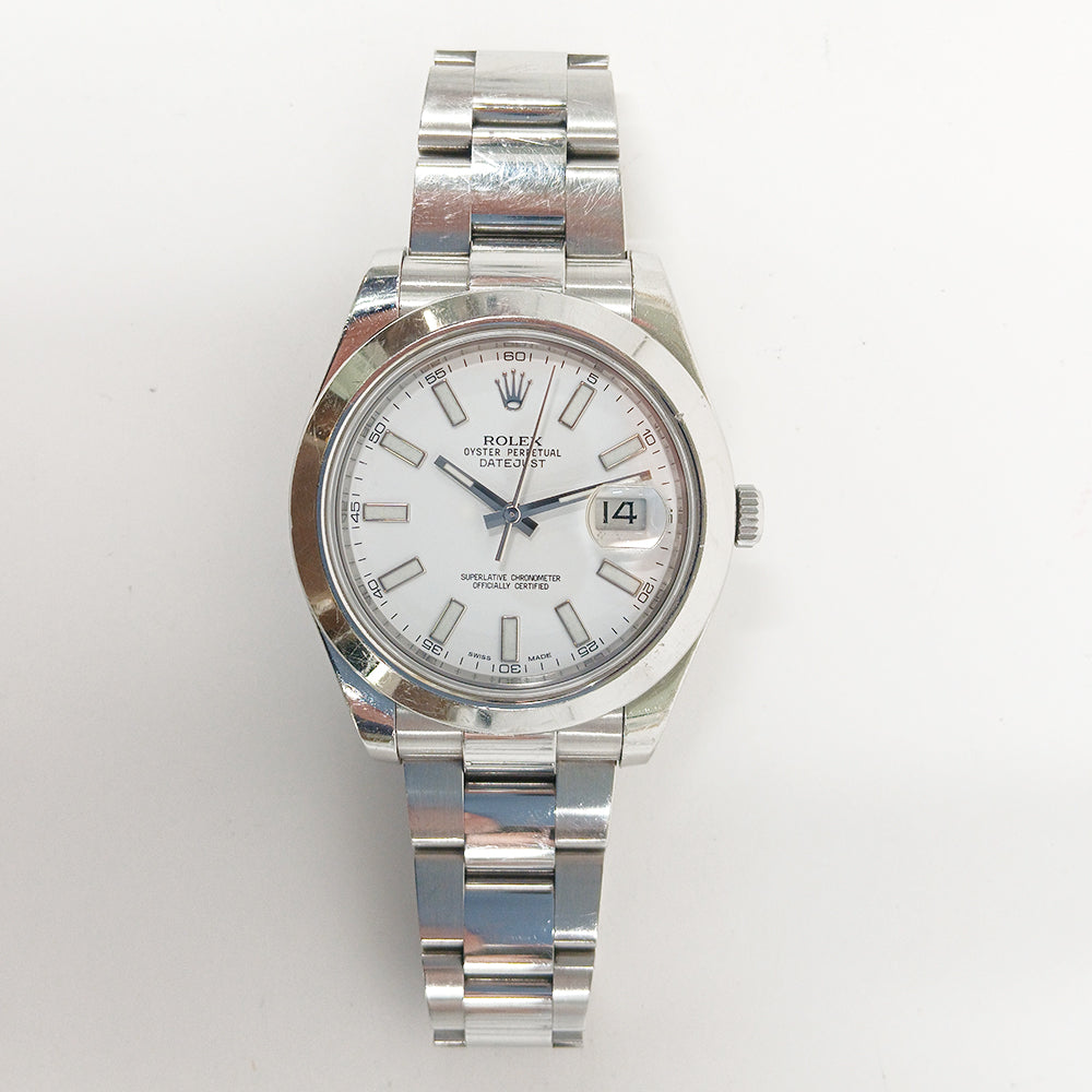 Rolex Datejust II 41mm White Dial 116300 (2015)