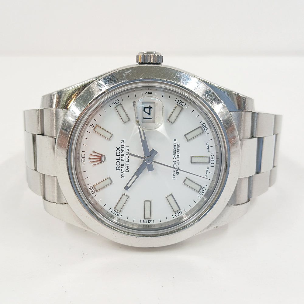 Rolex Datejust II 41mm White Dial 116300 (2015)