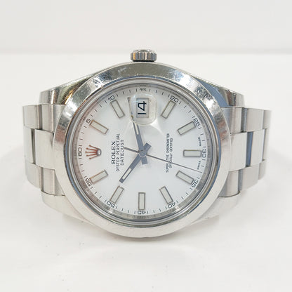 Rolex Datejust II 41mm White Dial 116300 (2015)