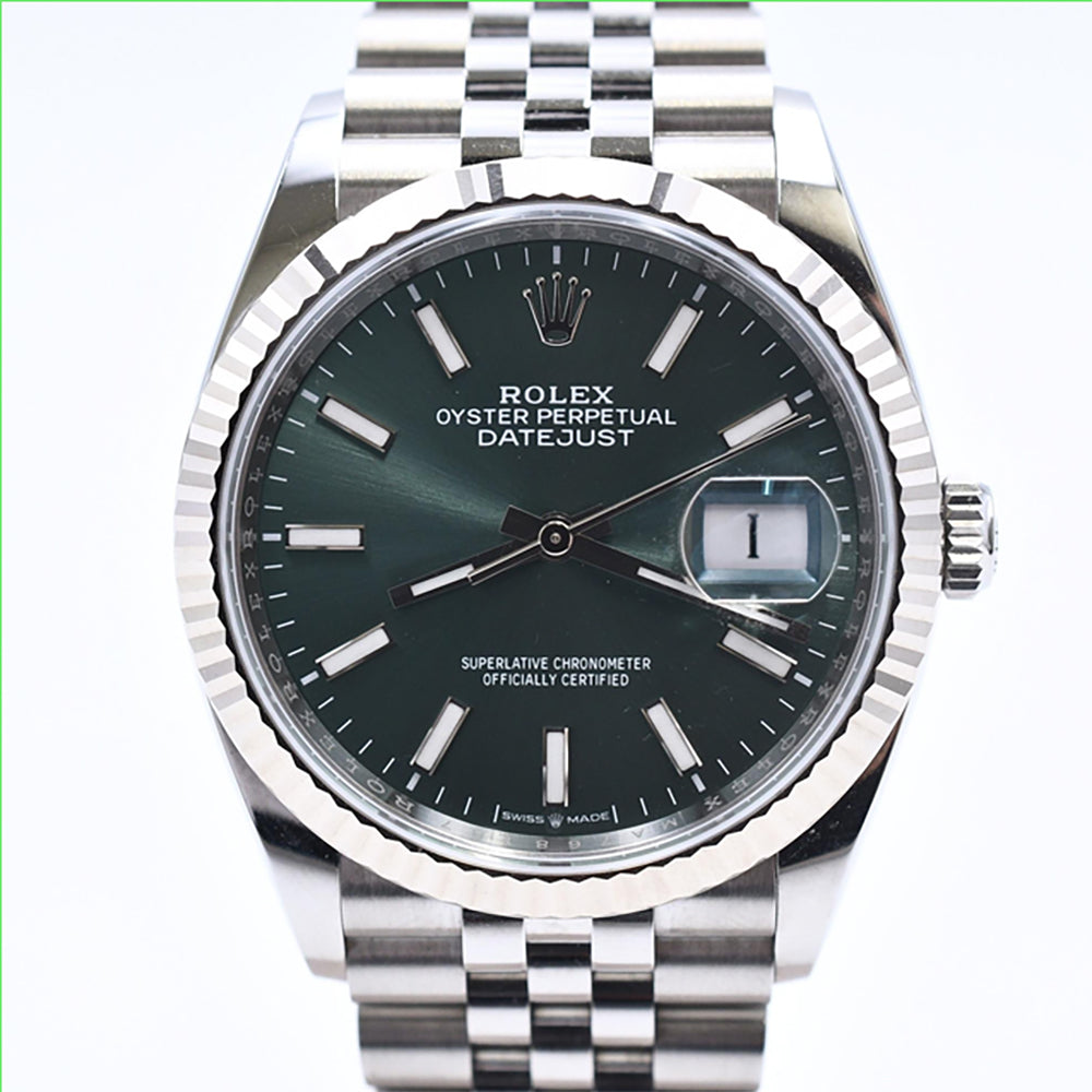 Rolex Datejust 36mm Mint Green Dial 126234 (2026)