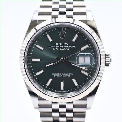 Rolex Datejust 36mm Mint Green Dial 126234 (2026)