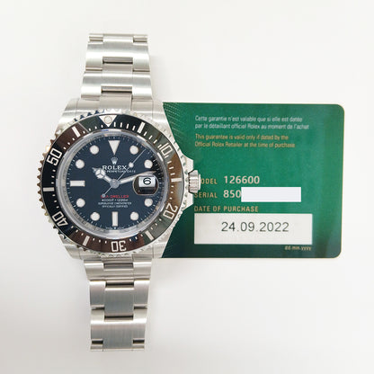 Rolex Sea-Dweller RED 43mm Black Dial 126600 (2022)