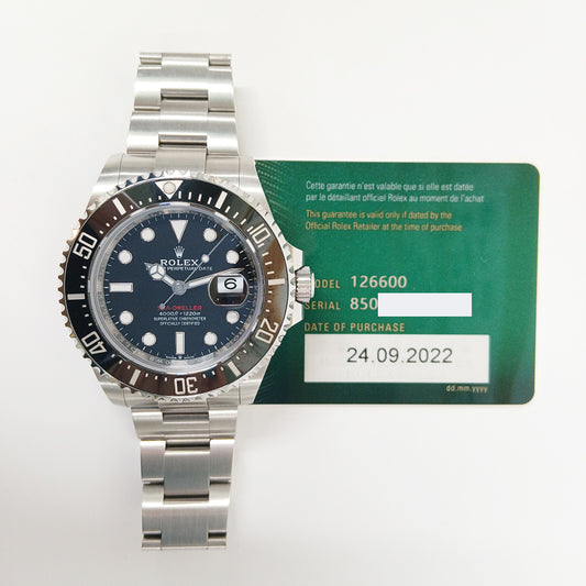 Rolex Sea-Dweller RED 43mm Black Dial 126600 (2022)