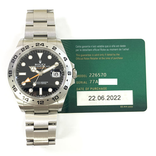 Rolex Explorer II Black Dial 226570