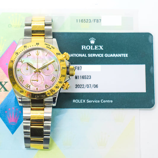 Rolex Daytona Mop Roman Dial 116523NR (2005)