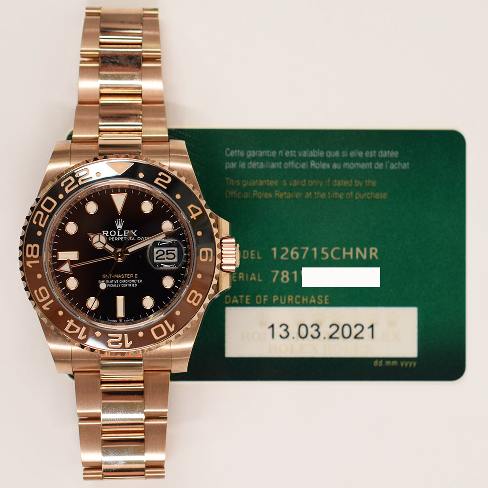 Rolex GMT-Master II Root Beer Dial 126715CHNR (2021)