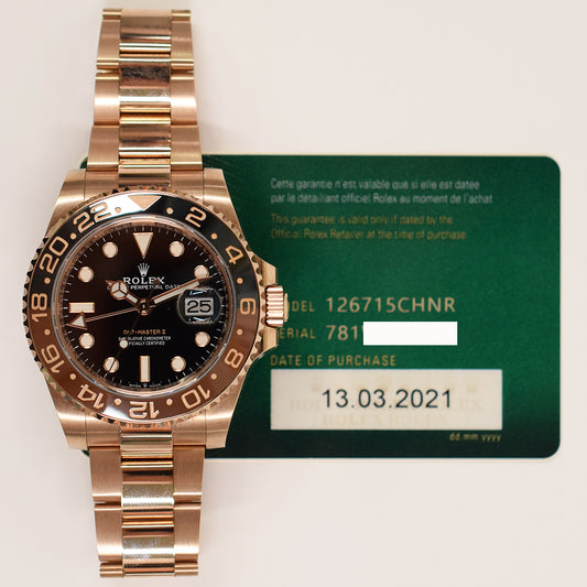 Rolex GMT-Master II Root Beer Dial 126715CHNR (2021)