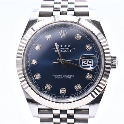 Rolex Datejust 41mm Blue Diamond Dial 126334G (2020)