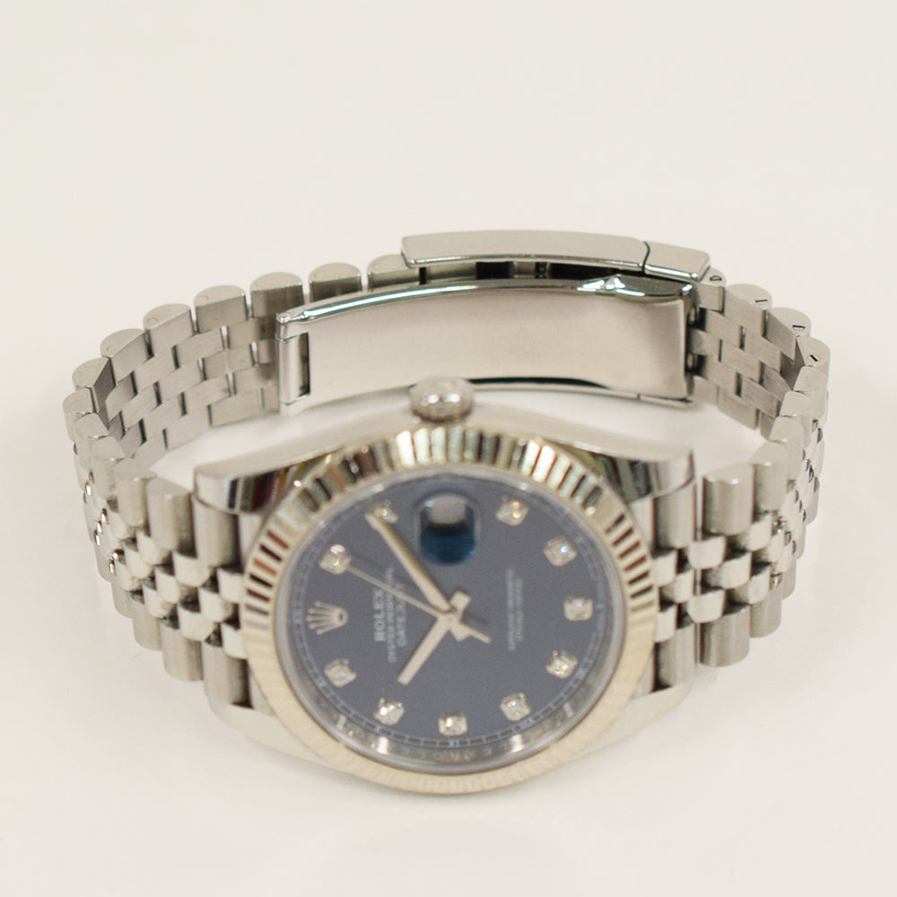 Rolex Datejust 41mm Blue Diamond Dial 126334G (2020)