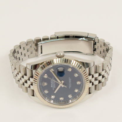 Rolex Datejust 41mm Blue Diamond Dial 126334G (2020)