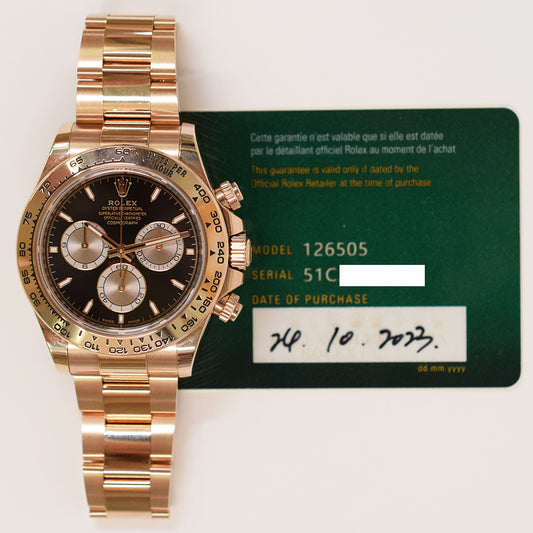 Rolex Daytona Black Dial 126505 (2023)