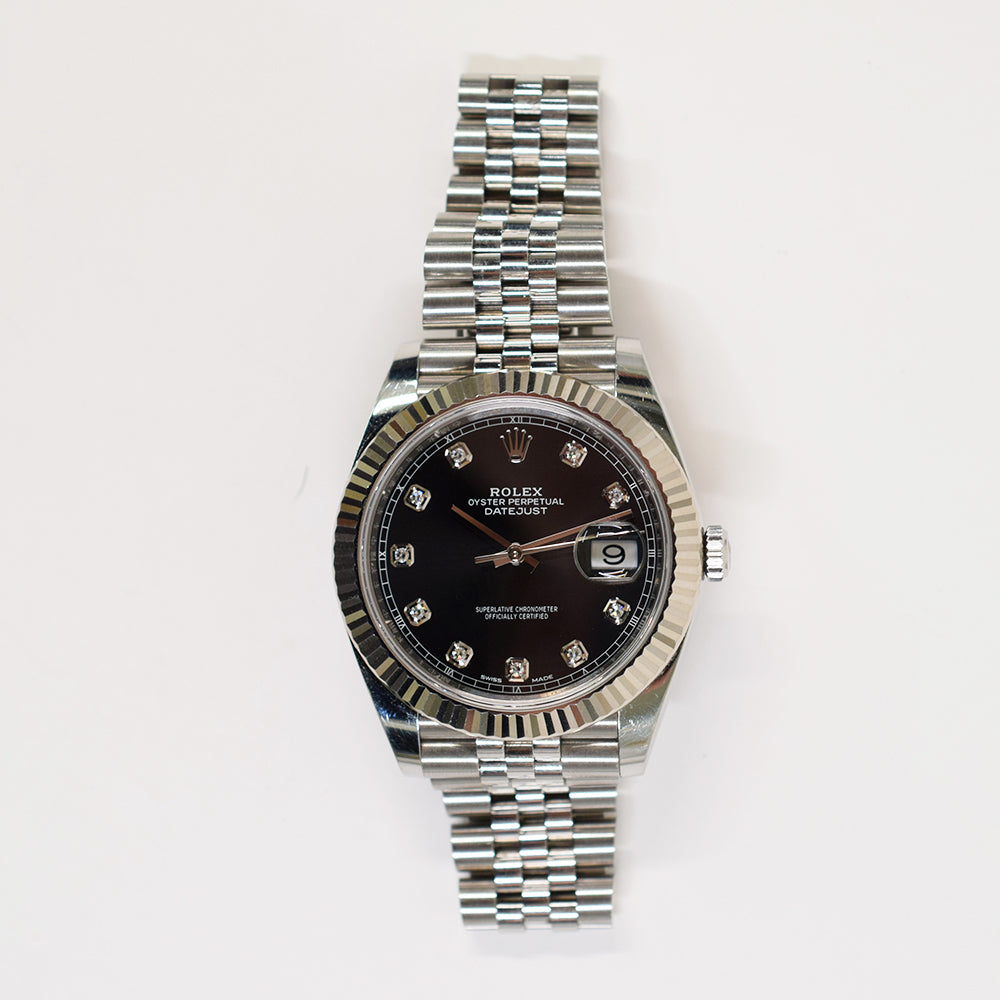 Rolex Datejust 41mm Black Diamond Dial 126334 (2018)