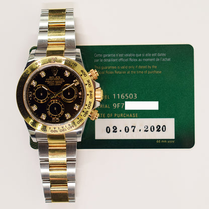 Rolex Daytona Black Diamond Dial 116503G (2020)