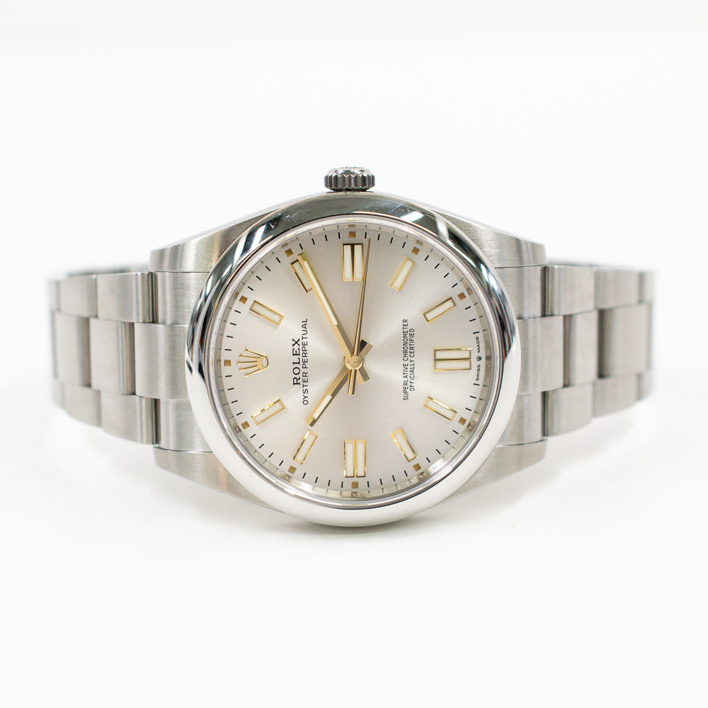 Rolex Oyster Perpetual 41mm Silver Dial 124300 (2023)