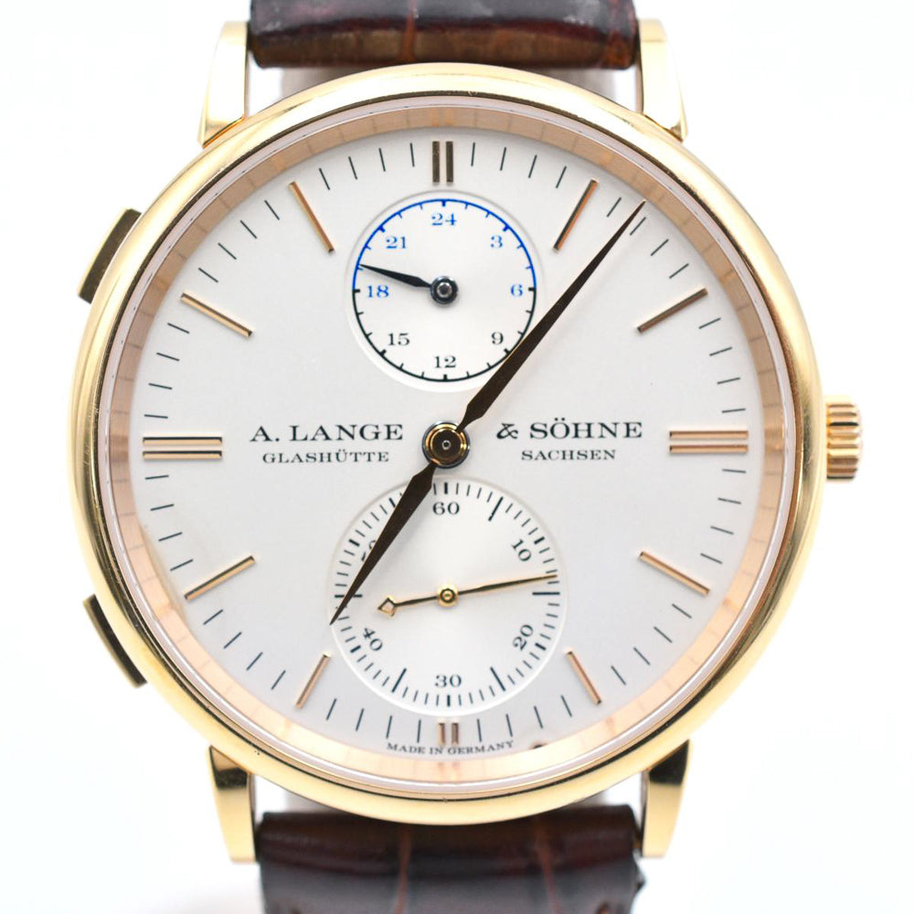 A. Lange & Söhne Saxonia Dual Time 38mm Rose Gold 386.032