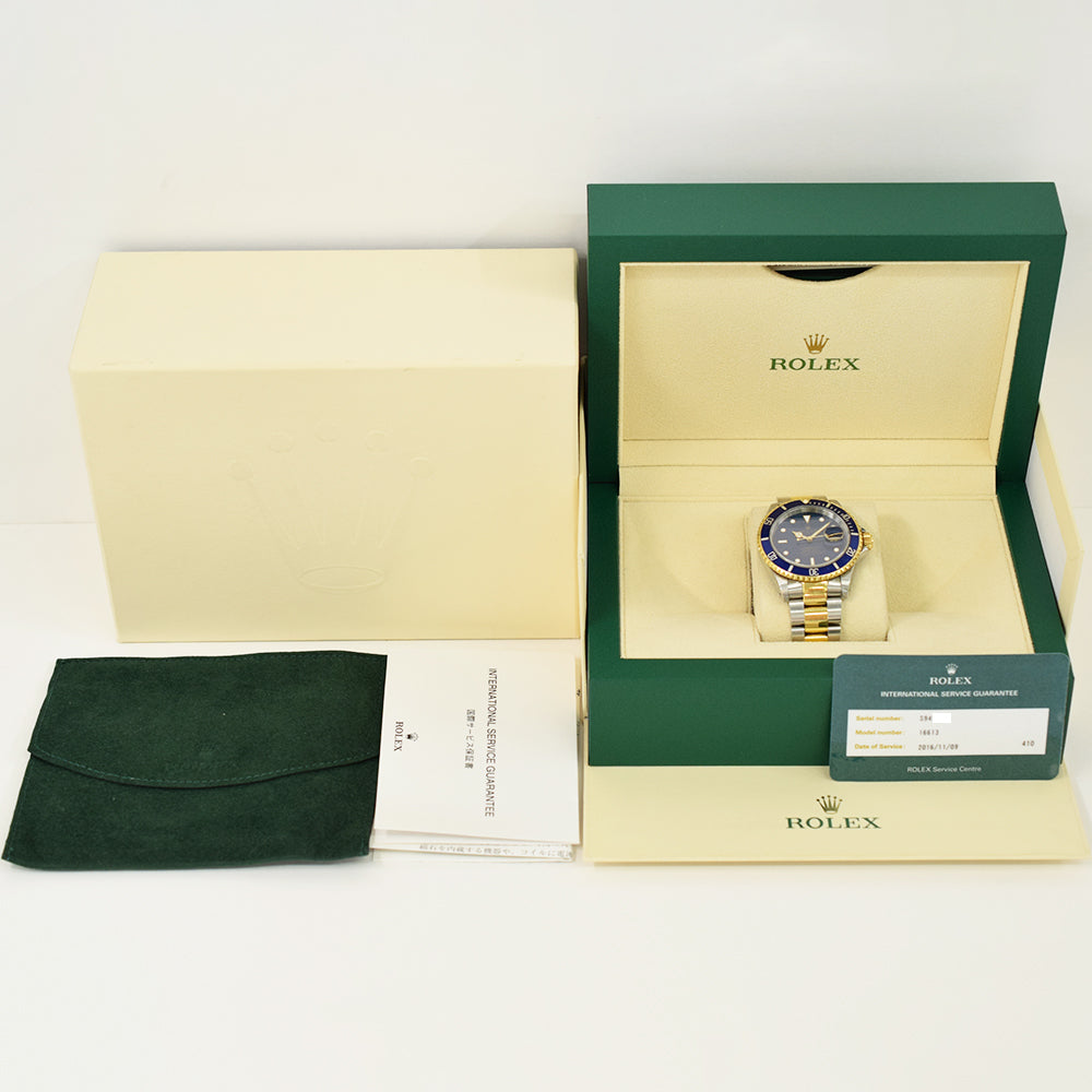 Rolex Submariber Date 40mm Blue Dial 16613