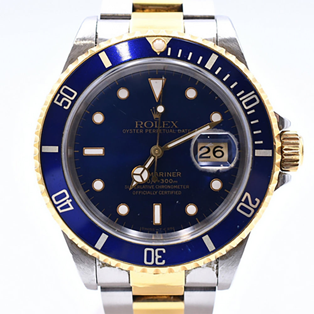 Rolex Submariber Date 40mm Blue Dial 16613