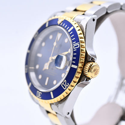 Rolex Submariber Date 40mm Blue Dial 16613