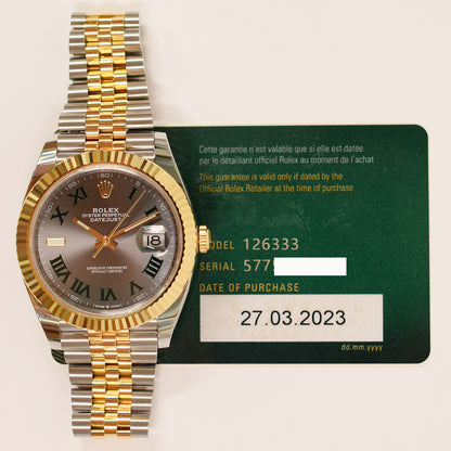 Rolex Datejust 41mm Wimbledon Dial 126333 (2023)