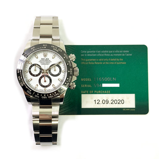 Rolex Daytona Ceramic Bezel White Dial 116500LN