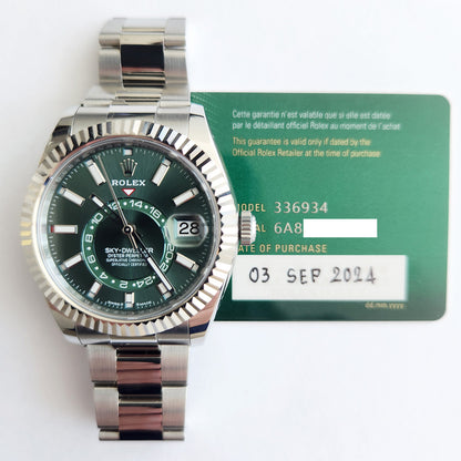 Rolex Sky-Dweller Green Dial 336934