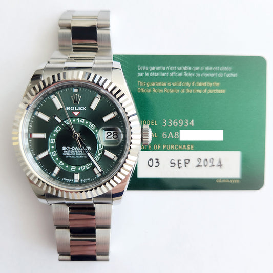 Rolex Sky-Dweller Green Dial 336934