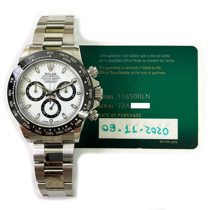 Rolex Daytona Ceramic Bezel White Dial 116500LN