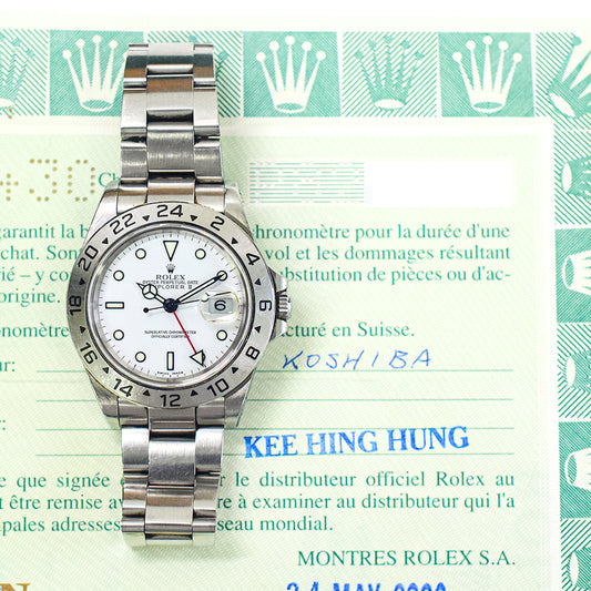 Rolex Explorer II 40mm White Dial 16570 (2002)