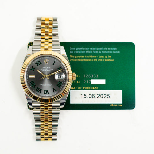 Rolex Datejust 41mm Wimbledon Dial 126333 (2025)