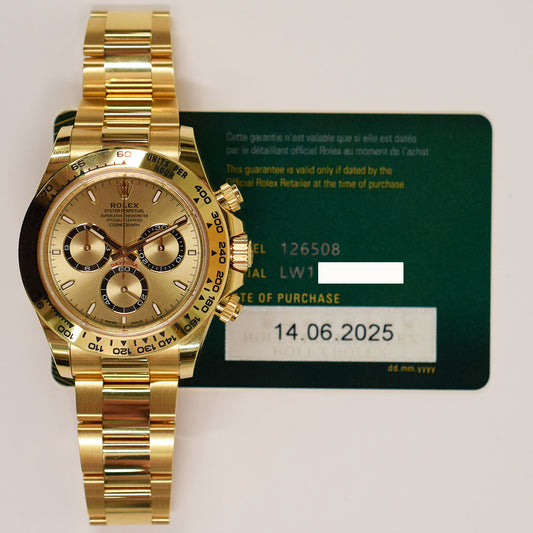 Rolex Daytona Champagne Dial 126508 (2025)