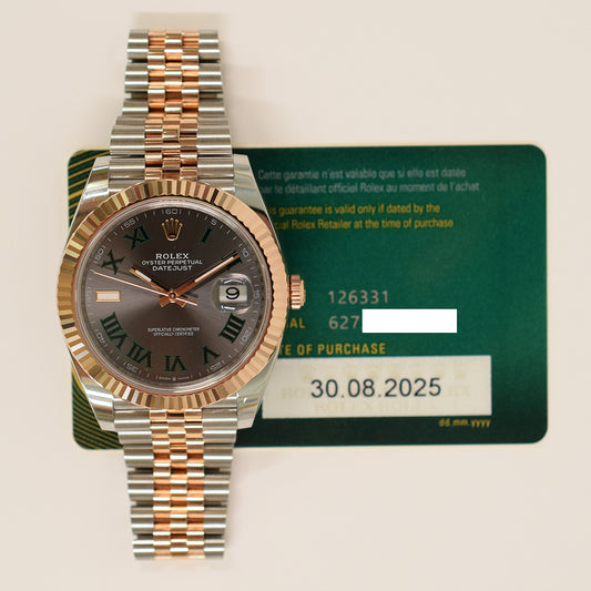 Rolex Datejust 41mm Wimbledon Dial 126331 (2025)