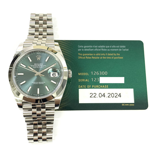 Rolex Datejust 41mm Green Dial 126300