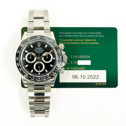 Rolex Daytona Black Dial 116500LN (2022)
