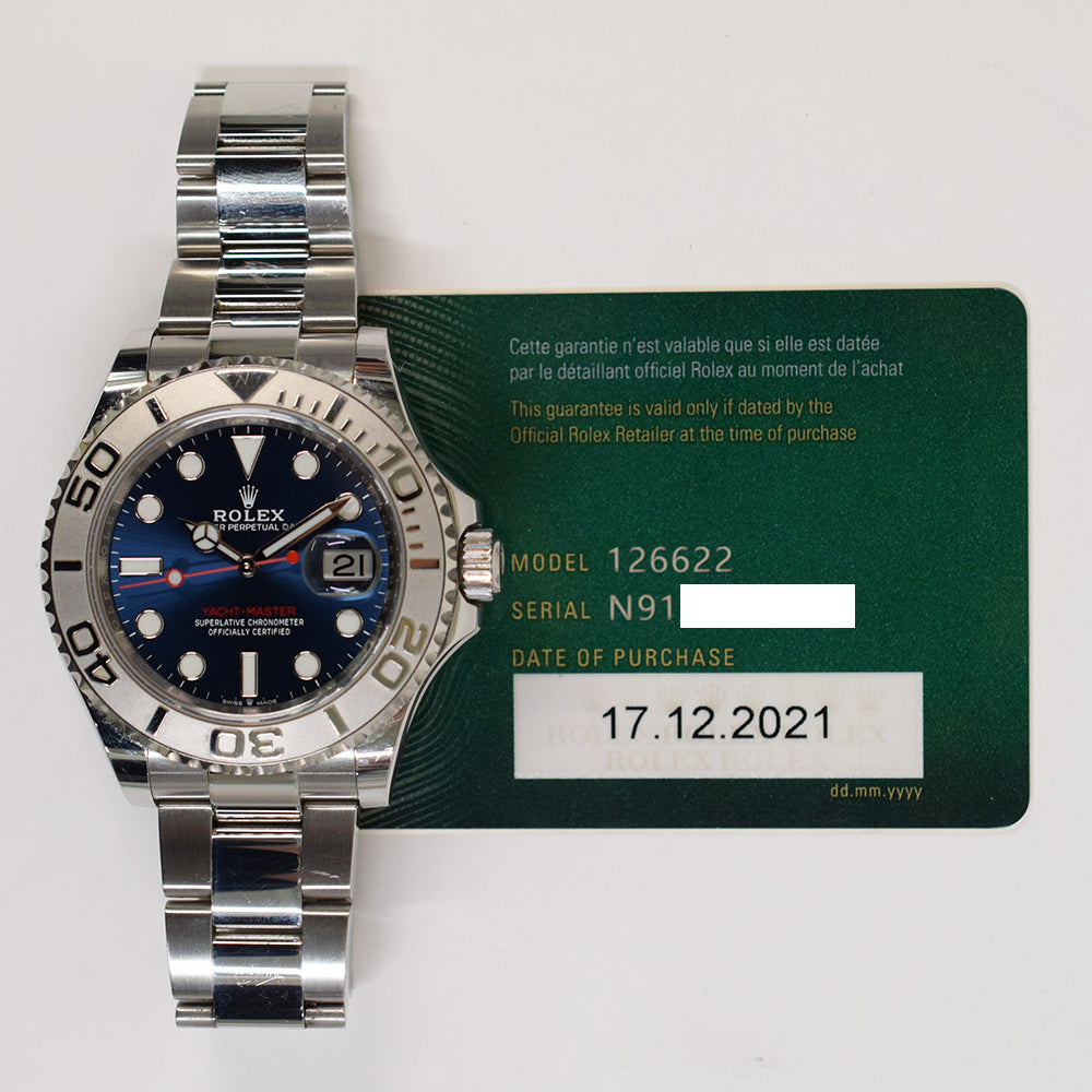 Rolex Yacht-Master 40mm Blue Dial 126622 (2021)