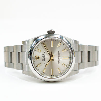 Rolex Oyster Perpetual 34mm Silver Dial 124200 (2023)