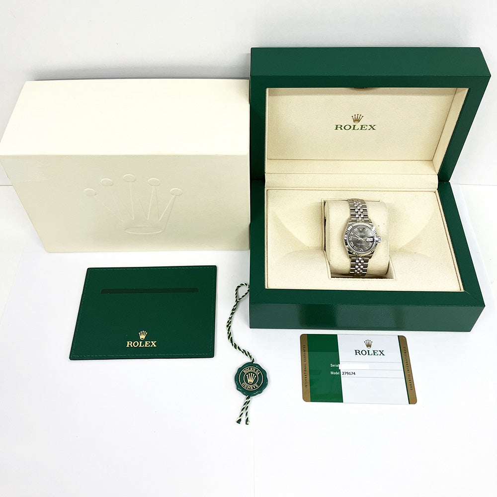 Rolex Lady-Datejust Dark Grey Roman Dial 279174