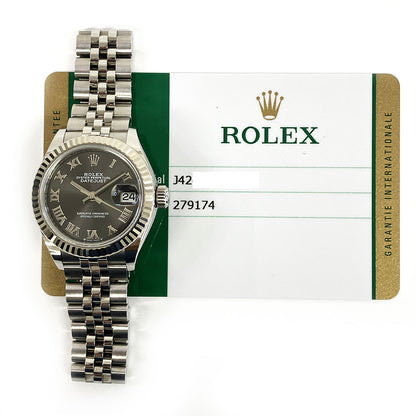 Rolex Lady-Datejust Dark Grey Roman Dial 279174