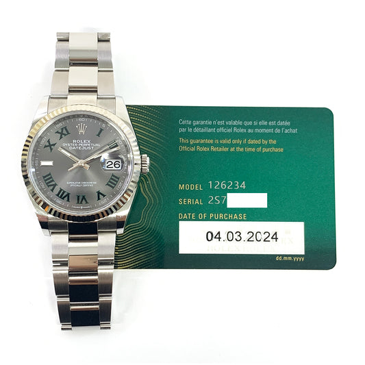 Rolex Datejust 36mm Wimbledon Dial 126234