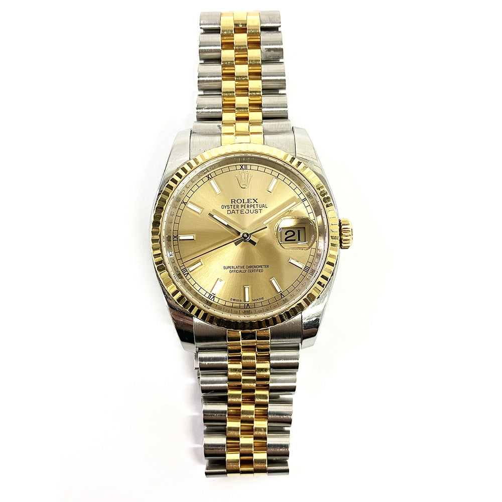 Rolex Datejust 36mm Champagne Dial 116233