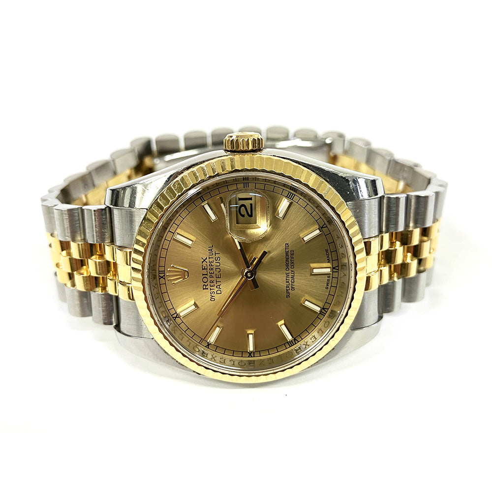 Rolex Datejust 36mm Champagne Dial 116233