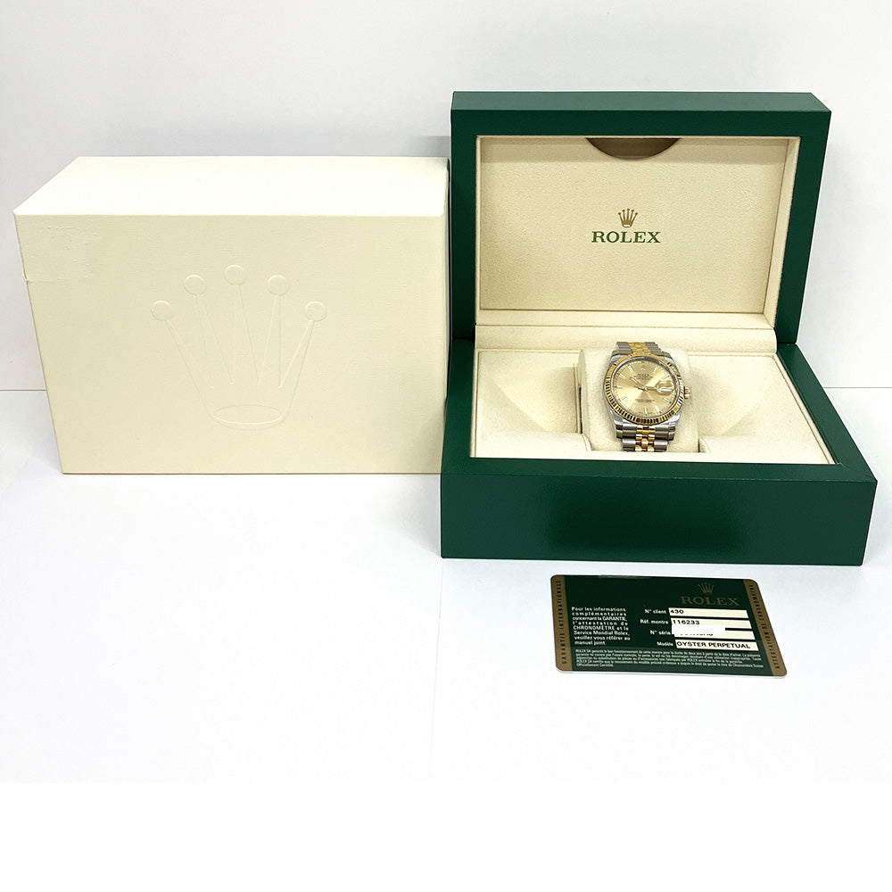 Rolex Datejust 36mm Champagne Dial 116233