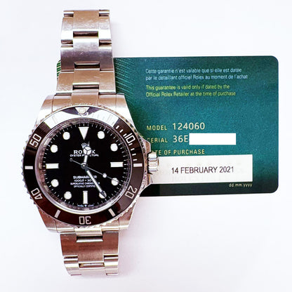 Rolex Submariner Black Dial 124060