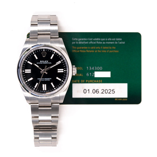 Rolex Oyster Perpetual 41mm Black Dial 134300 (2025)