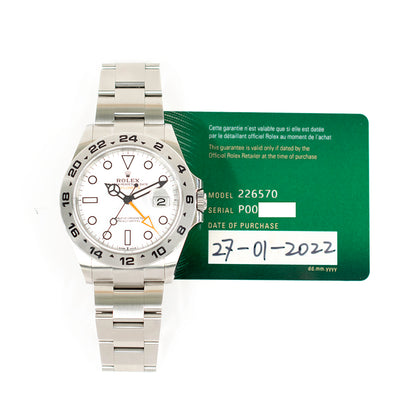 Rolex Explorer II 42mm White Dial 226570 (2022)