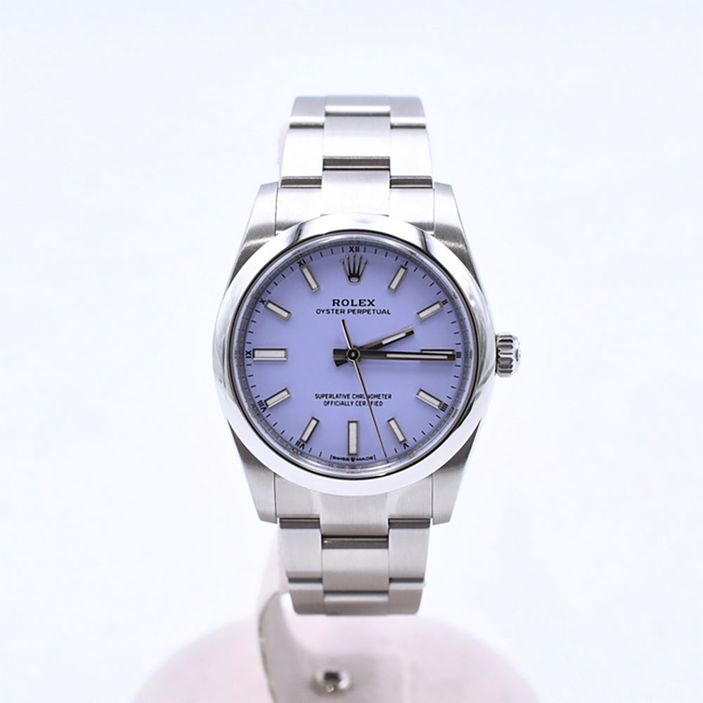 Rolex Oyster Perpetual 34mm Lavender Dial 124200 (2025)