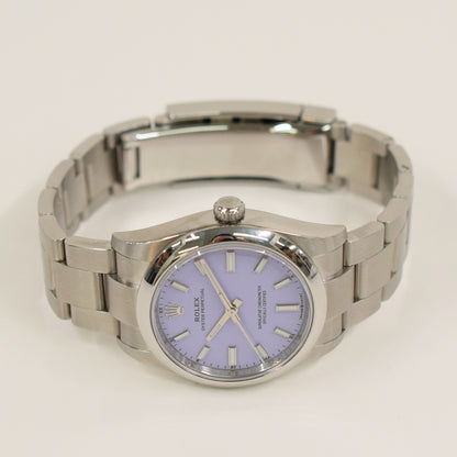 Rolex Oyster Perpetual 34mm Lavender Dial 124200 (2025)