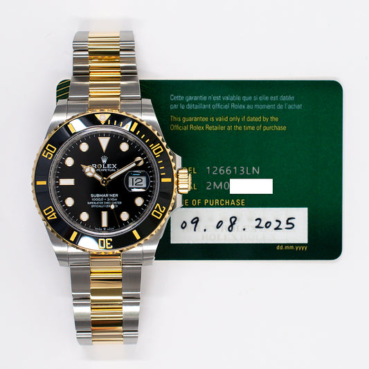 Rolex Submariner Date 41mm Black Dial 126613LN (2025)